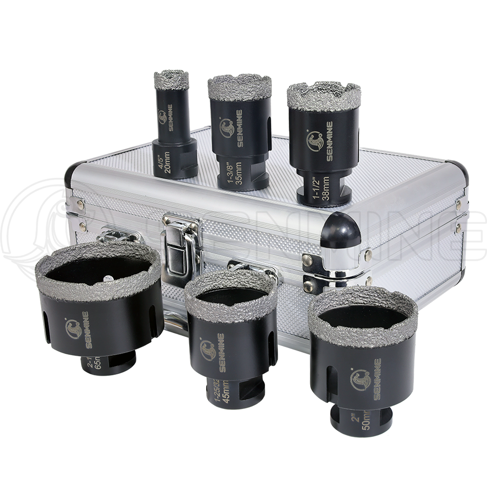 Vacuum Brazed Diamond Core Drill Bit Set D62065A 6 Vacuum Brazed Diamond Core Drill Bit Set D62065A - Image 3