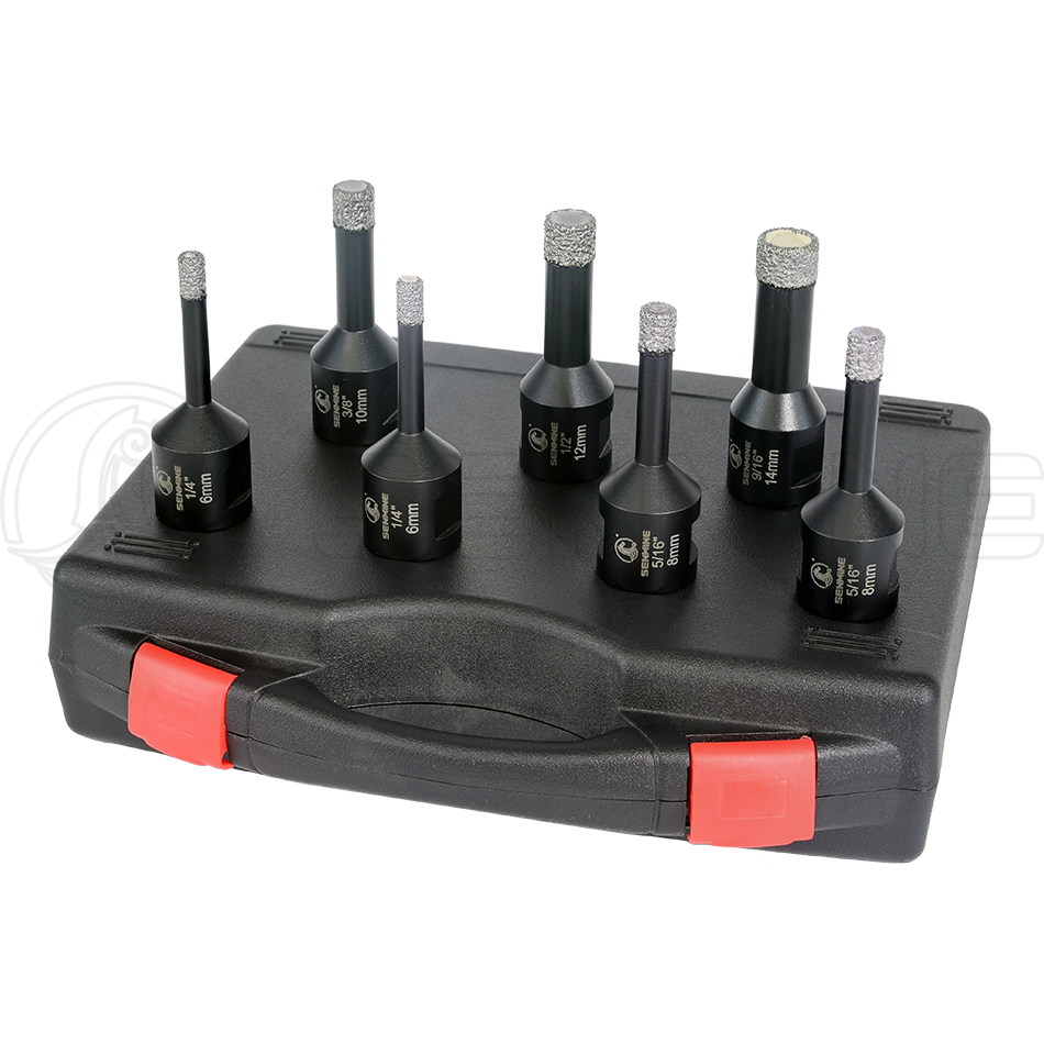 Vacuum Brazed Diamond Core Drill Bit Set D7614 7 Vacuum Brazed Diamond Core Drill Bit Set D7614 - Image 4