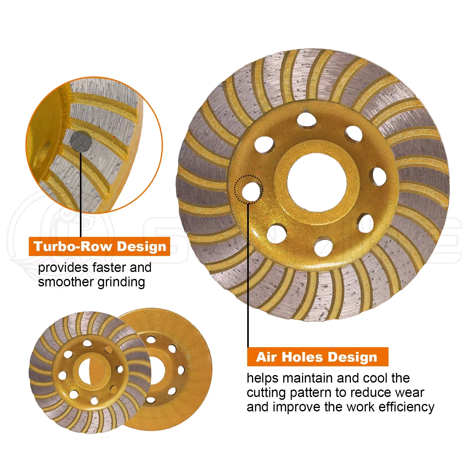 Diamond Grinding Wheel For Concrete Stone Granite Cup Wheel 6 Diamond Grinding Wheel For Concrete Stone Granite Cup Wheel - Image 3