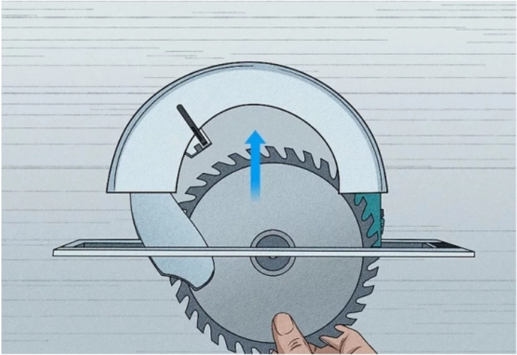 How To Change Circular Saw Blade 7 Position the New Blade