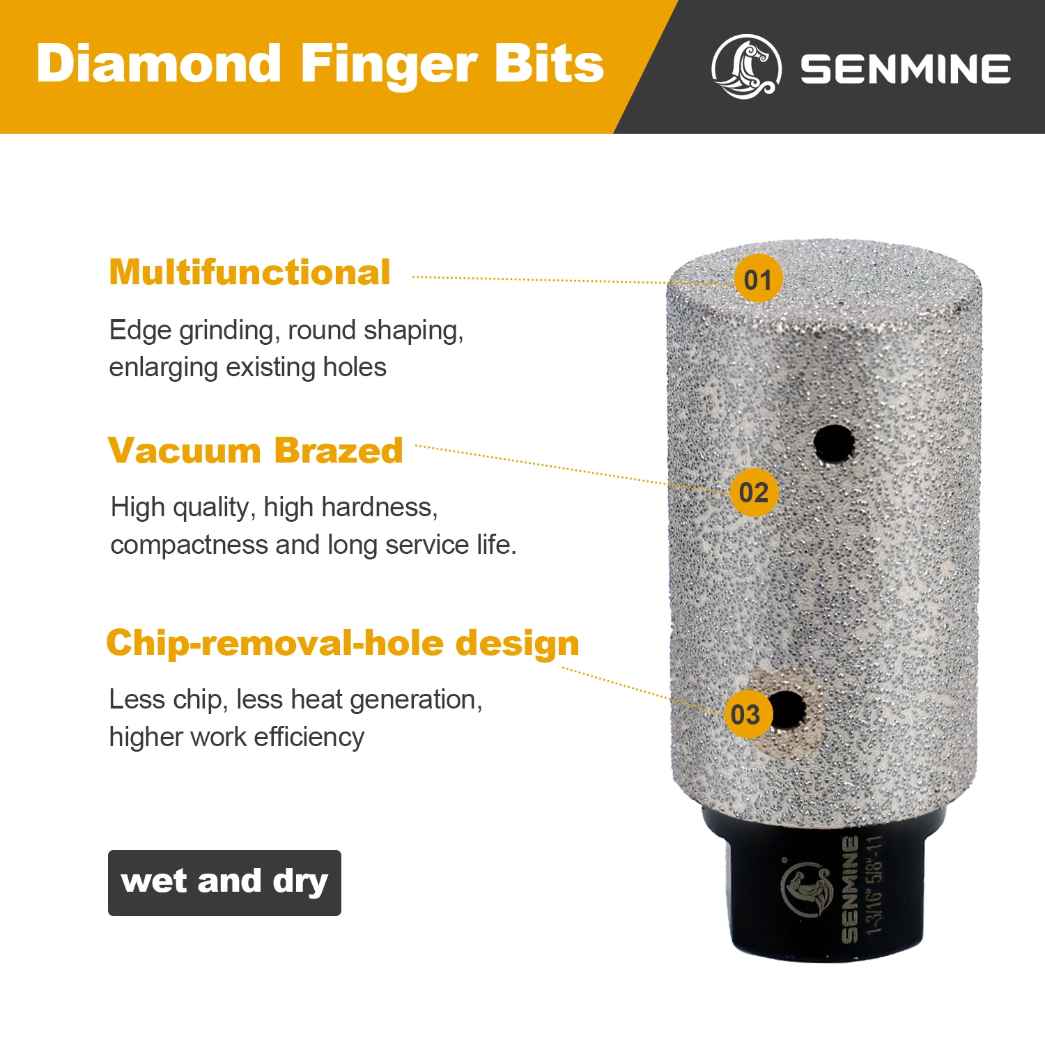 M14 Vacuum Brazed Diamond Milling Bits Finger Tile Cutter For Shaping Enlarging Holes In Porcelain Ceramic Marble 15 caizhitu2